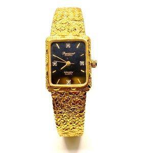 Precision Diamond by Gruen Quartz Gold Textured Women's Watch ✨ W16